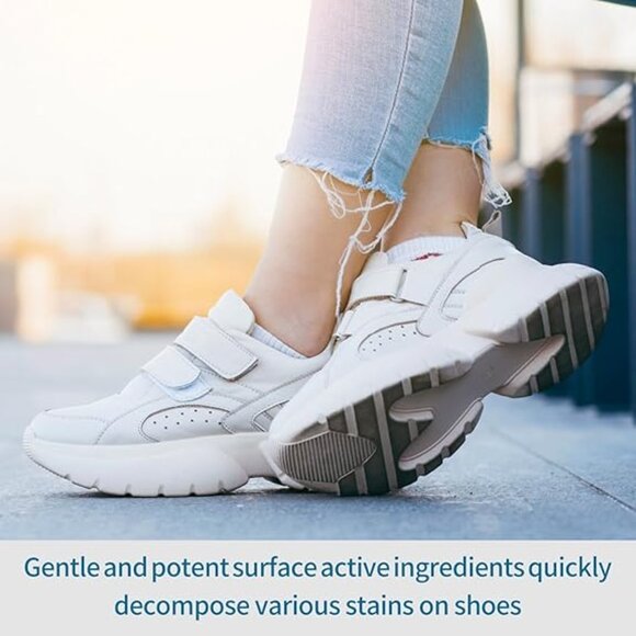 Shoe Cleaner, Shoe Cleaning Kit- 4 Oz Sneaker Cleaner with Brush and Towel - Picture 6 of 6